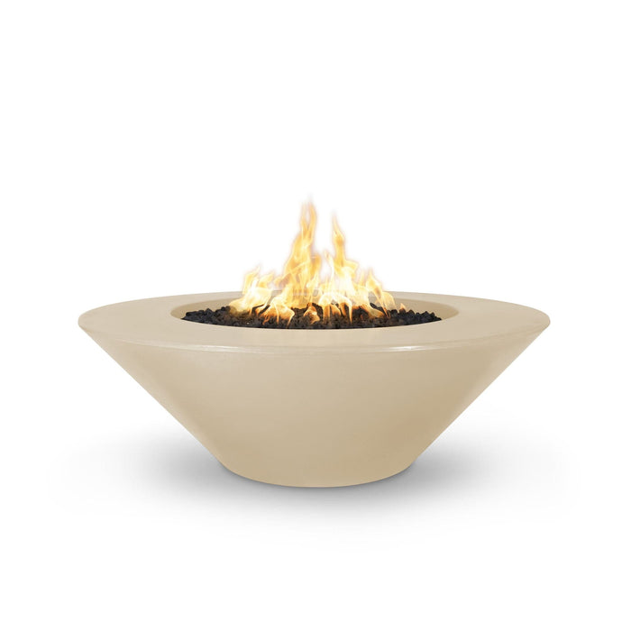 The Outdoor Plus Cazo Concrete 60" Wide Ledge Gas Fire Pit
