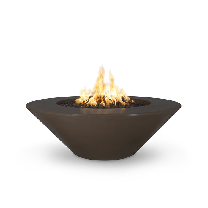 The Outdoor Plus Cazo Concrete 60" Wide Ledge Gas Fire Pit