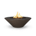 The Outdoor Plus Cazo Concrete 60" Wide Ledge Gas Fire Pit