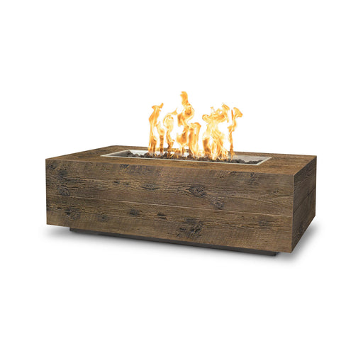 The Outdoor Plus Coronado Wood Grain 96" Gas Fire Pit