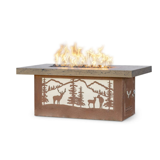 The Outdoor Plus Rectangle Outback — Cattle Ranch — Original Gas Fire Pit