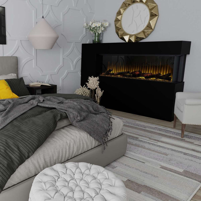 Dimplex Ignite Ultra installed in a bedroom