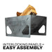 US Stove Portable Collapsible Rectangular Fire Pit