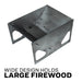 US Stove Portable Collapsible Rectangular Fire Pit