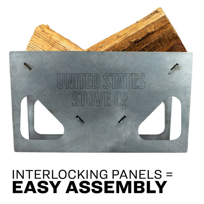US Stove Portable Collapsible Rectangular Fire Pit