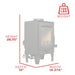 US Stove TH-100 Tiny Home 750 Sq Ft Wood Stove