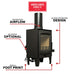 US Stove TH-100 Tiny Home 750 Sq Ft Wood Stove