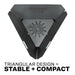 US Stove US30TP Portable Collapsible Triangular Fire Pit, Large
