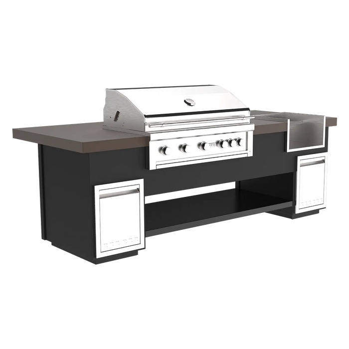 Videl 108" Maestro Complete BBQ Island — Powder Coated