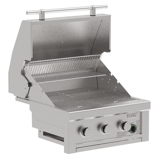 Videl 26" Commercial 3-Burner Built-In Gas Grill (1-Hour Timer)