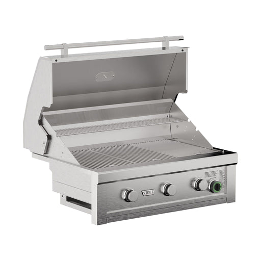 Videl 36" Commercial 3-Burner Built-In Gas Grill (1-Hour Timer)