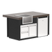 Videl 64" Luxe Complete BBQ Island with Margarita Center — Powder Coated