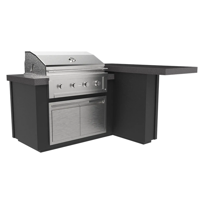 Videl 72" Alta-L Complete BBQ Island (Left, with Audio) — Powder Coated