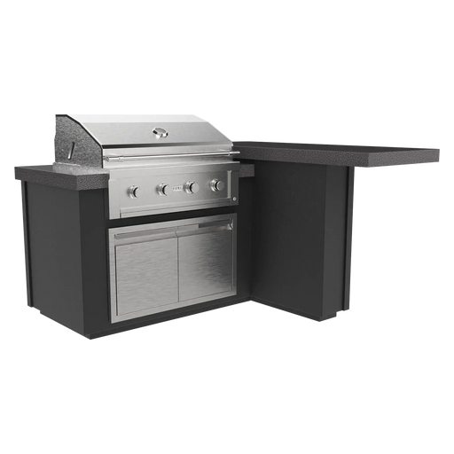 Videl 72" Alta-L Complete BBQ Island (Right) — Powder Coated