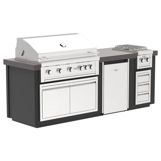 Videl 72" Luxe-I Complete BBQ Island — Powder Coated