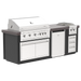 Videl 72" Luxe-I Complete BBQ Island — Powder Coated