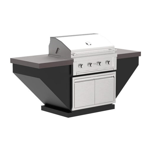 Videl 84" Luxe-I Legacy Complete BBQ Island — Powder Coated