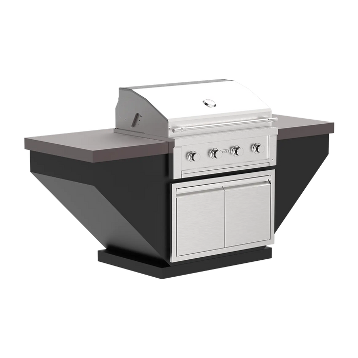 Videl 84" Luxe-I Legacy Complete BBQ Island — Powder Coated