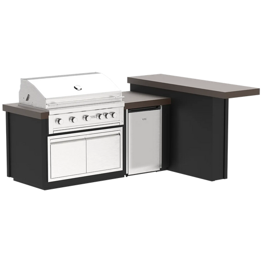 Videl 96" Luxe-R Complete BBQ Island — Powder Coated