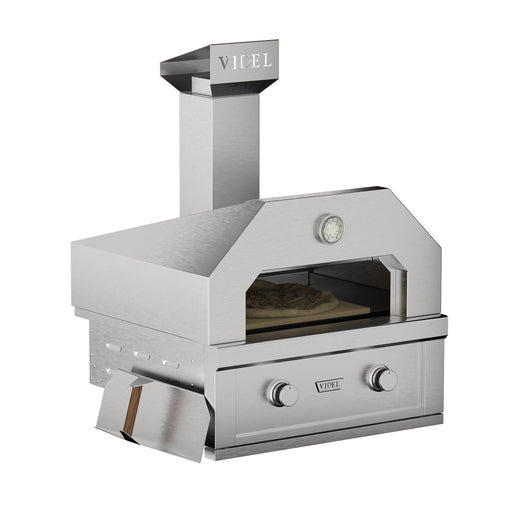 Videl Outdoor Oven 30" 2-Burner Griddle &amp; Pizza Oven