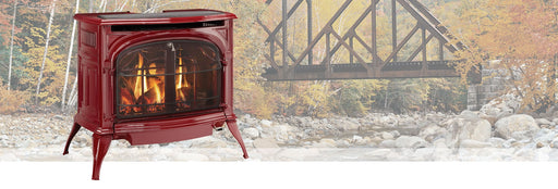 Vermont Castings Radiance gas stove lifestyle view