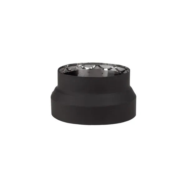 Vortex Double-Wall Black Stove Pipe Reducer 7" to 6"