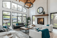 Majestic Ashland 42 wood burning fireplace, Antler Velvet Herringbone