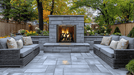 Majestic Castlewood 42 outdoor wood burning fireplace, Masonry Brown Traditional