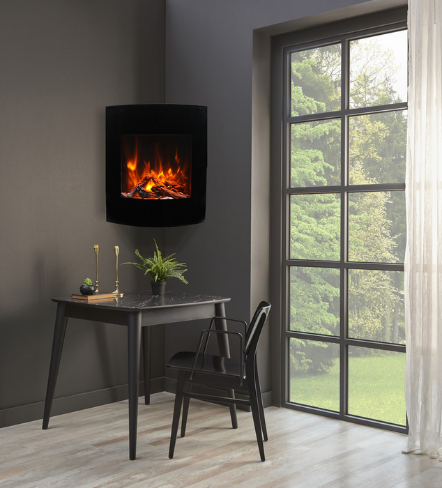 Amantii WM-BI-2428-VLR-BG wall mount Smart Electric Fireplace