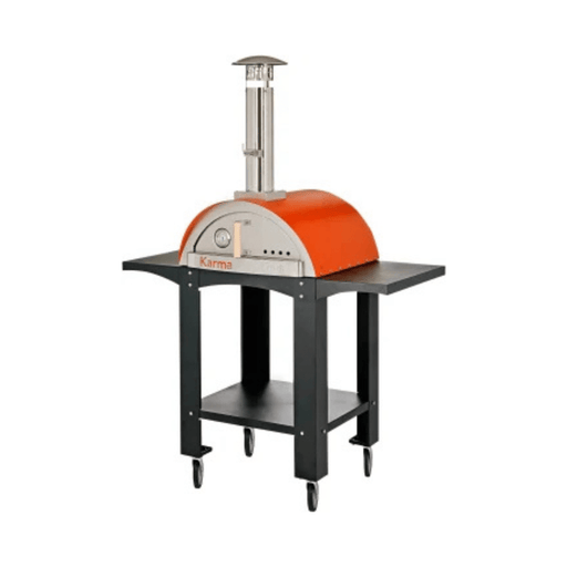 WPPO Karma 25-Inch Orange Freestanding Wood Fired Outdoor Pizza Oven