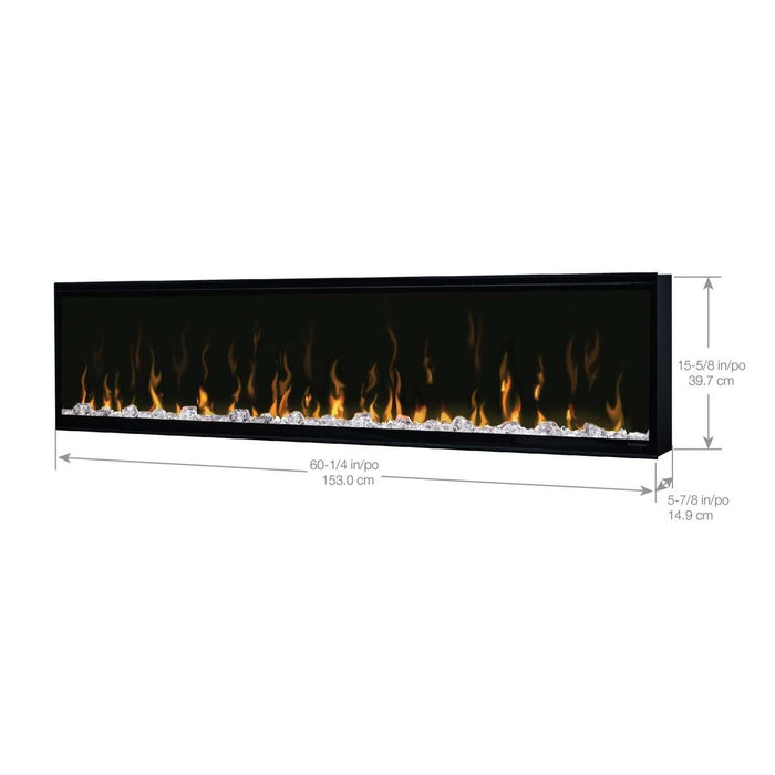 Dimplex Ignite XL 60 dimension drawing