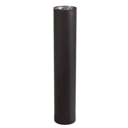 6'' X 48''L Vortex Double Wall Black Pipe