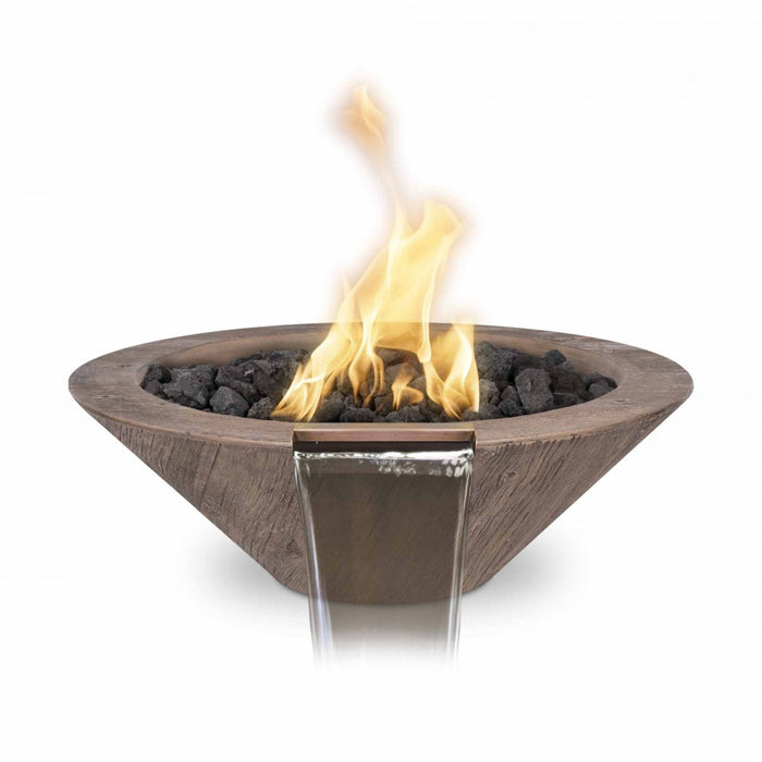 The Outdoor Plus Fire And Water Bowl Cazo Wood Grain OPT-31RWGFW
