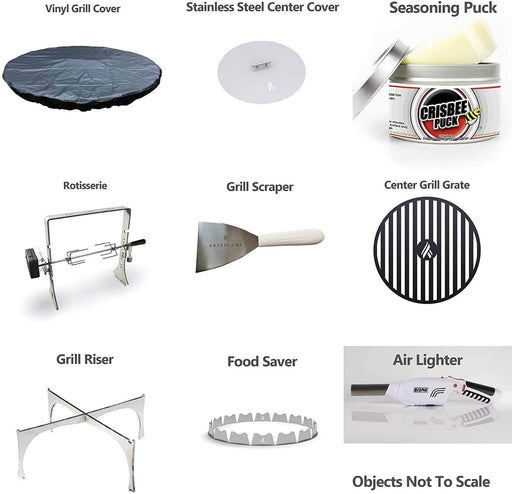 Arteflame Classic 40" Grill with a Low Euro Base Home Chef Max Bundle