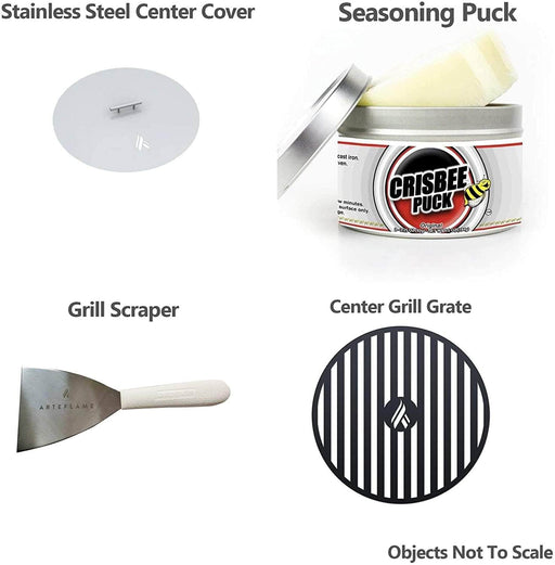 Arteflame Classic 40" Grill with a Low Round Base Home Chef Bundle