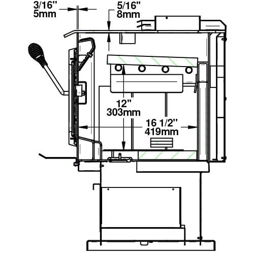 Drolet Escape 1800 Wood Stove With Black Door