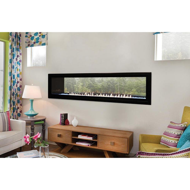 Empire Boulevard 60-Inch Linear Vent-Free See-Through Gas Fireplace