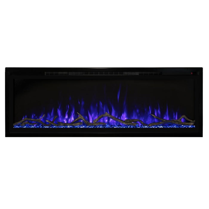 Modern Flames Spectrum Slimline Built-in/Wall Mounted Electric Fireplace, Sizes: 50"-100"