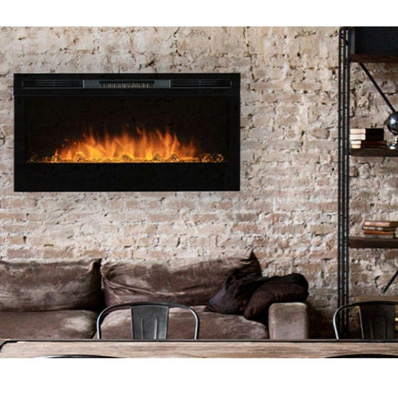 Nexfire 34" Linear Built-in/Wall Mounted Electric Fireplace (EBL34)