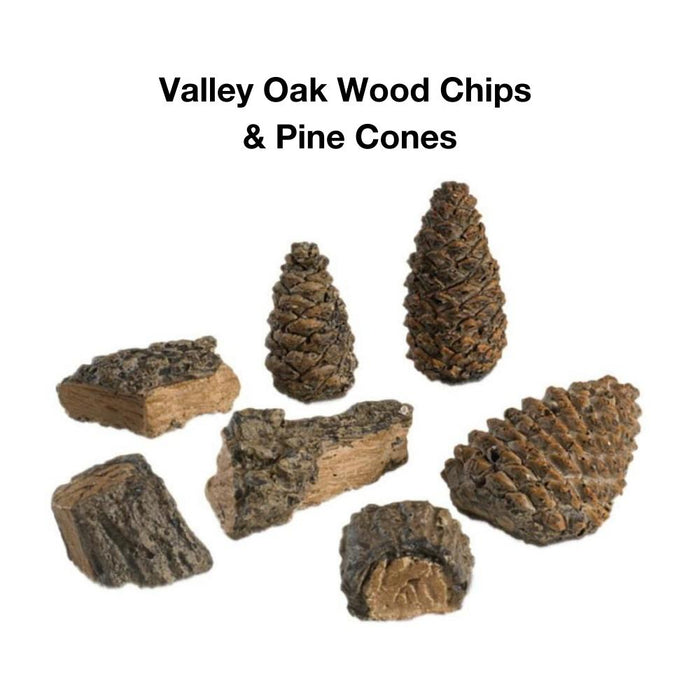 Real Fyre Valley Oak 9500 BTUs Vent-Free Gas Log Set Insert