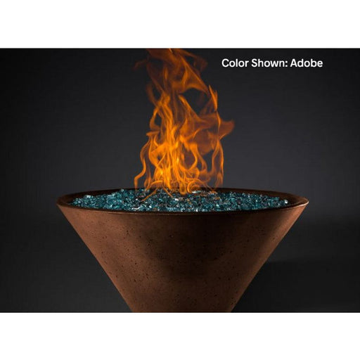 Slick Rock Concrete RidgeLine Fire Bowl Conical 22" D x 10" H