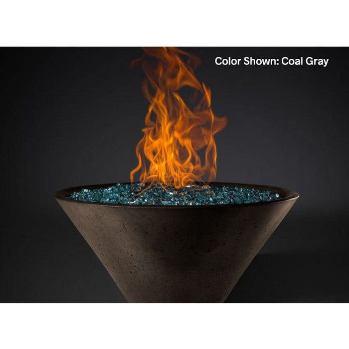 Slick Rock Concrete RidgeLine Fire Bowl Conical 29" D x 13" H