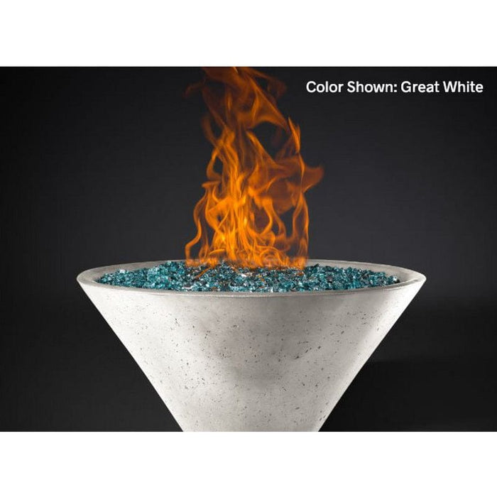 Slick Rock Concrete RidgeLine Fire Bowl Conical 29" D x 13" H