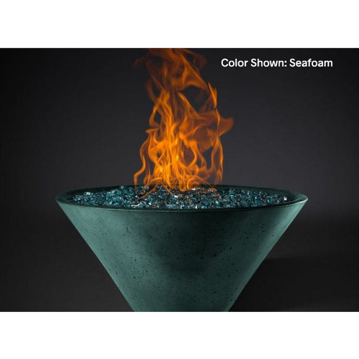 Slick Rock Concrete RidgeLine Fire Bowl Conical 29" D x 13" H