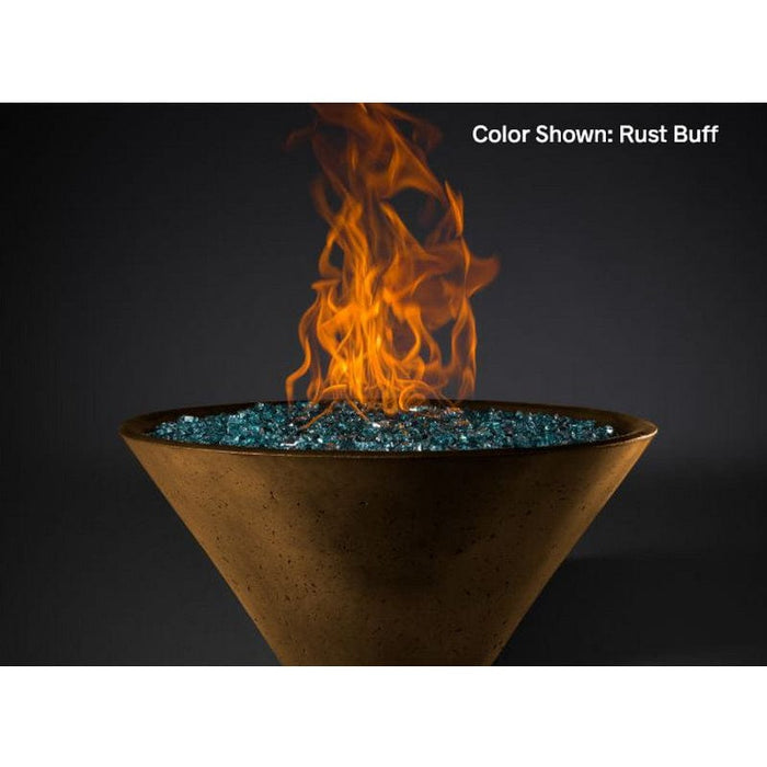 Slick Rock Concrete RidgeLine Fire Bowl Conical 29" D x 13" H