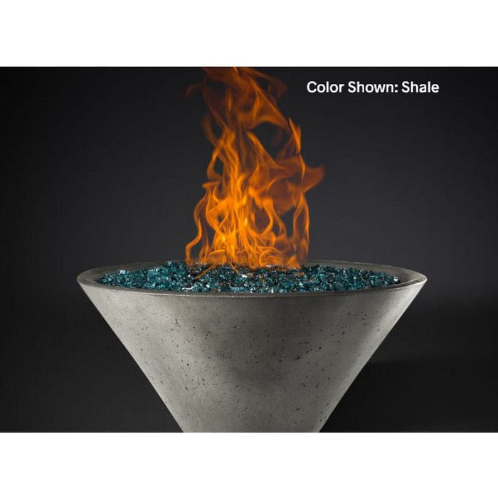 Slick Rock Concrete RidgeLine Fire Bowl Conical 29" D x 13" H