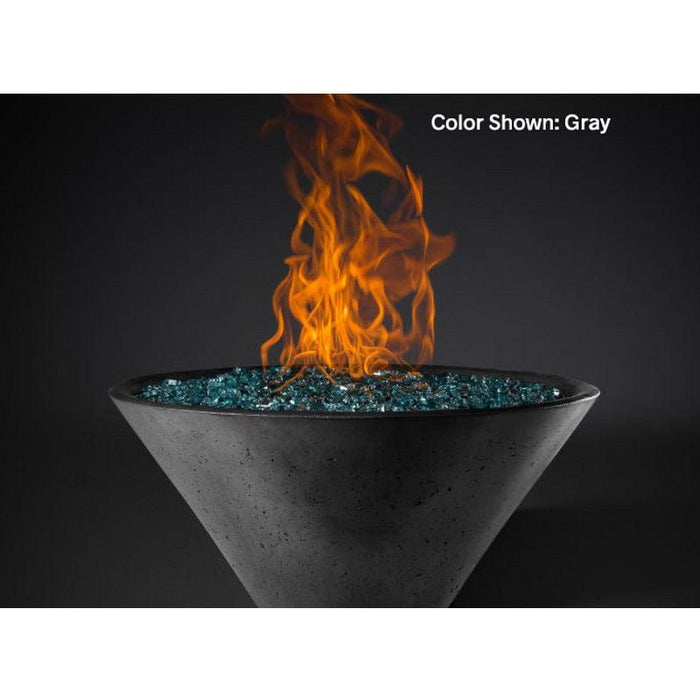 Slick Rock Concrete RidgeLine Fire Bowl Conical 34" D x 14.5" H