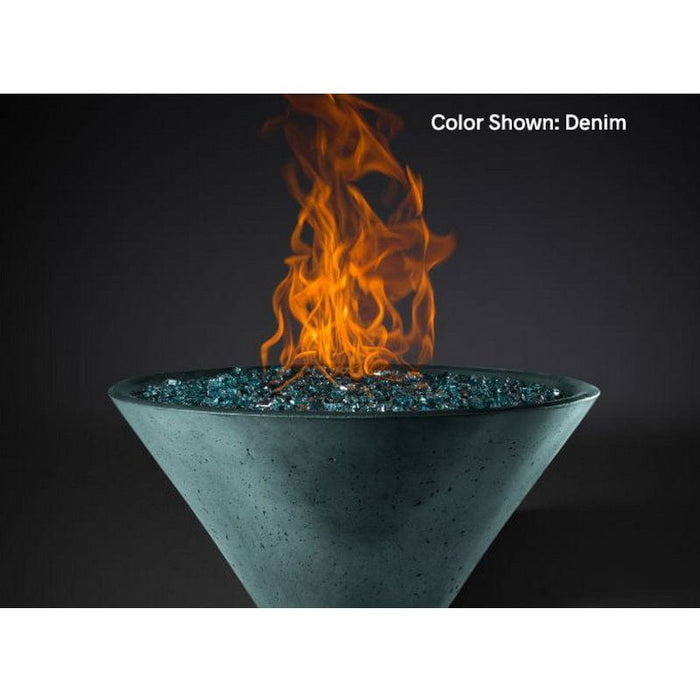 Slick Rock Concrete RidgeLine Fire Bowl Conical 34" D x 14.5" H