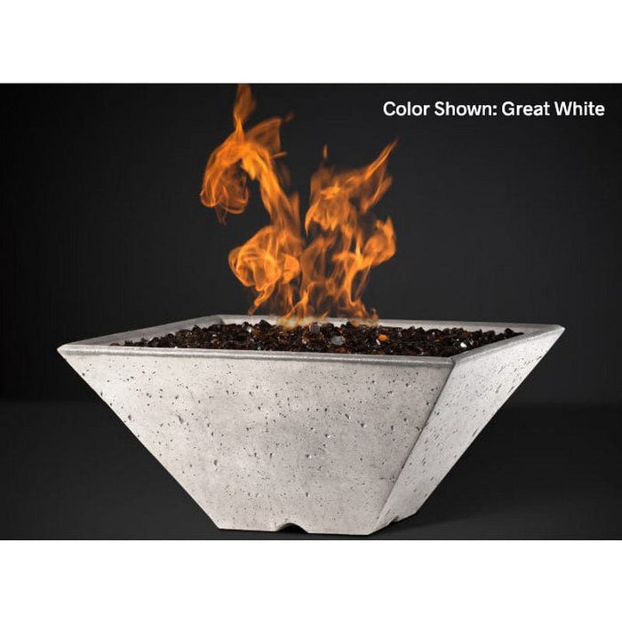 Slick Rock Concrete RidgeLine Fire Bowl Square 29" D x 13" H