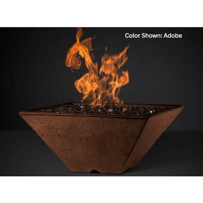 Slick Rock Concrete RidgeLine Fire Bowl Square 29" D x 13" H